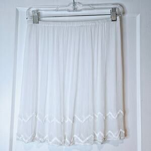 Chan Luu Sheer Beaded Mesh Skirt Cover Up Boho Resort Beach Layering